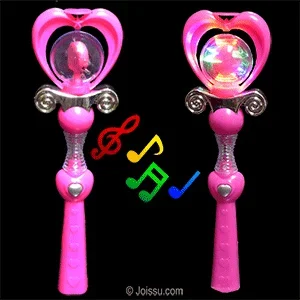 Flashing Pink Heart Wand