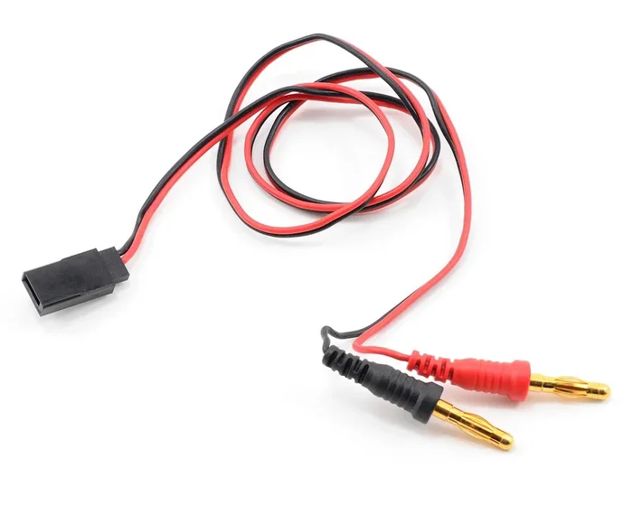 ProTek PTK-5213 RC Receiver Charge Lead Futaba Female to 4mm Banana Pl