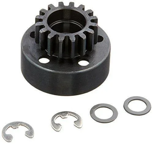 Traxxas 5216 Clutch bell (16-tooth)5x8x0.5mm fiber washer (2) 5mm e-clip (requires 5x11x4mm ball bearings part #4611) (1.0 metric pitch)